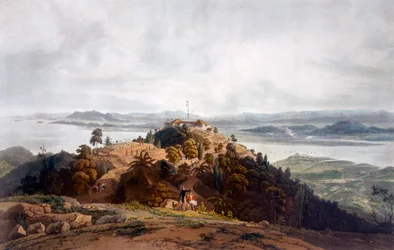 Panoramaskizze der Insel des Prinzen von Wales von William Daniell, ca. 1817